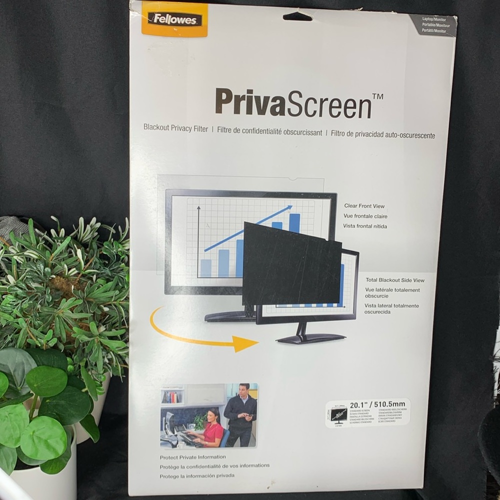 Fellows PrivaScreen laptop/monitor blackout Privacy Filter 20.1” / 510.5mm